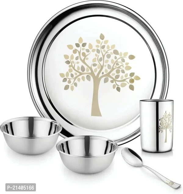 Stainless Stell Dinner Set- 05 Pcs