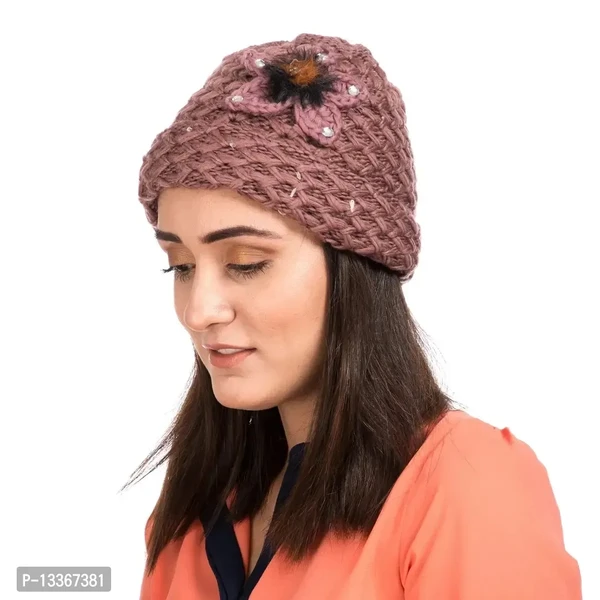 Height Woolen Women Winter Cap  - Stiletto