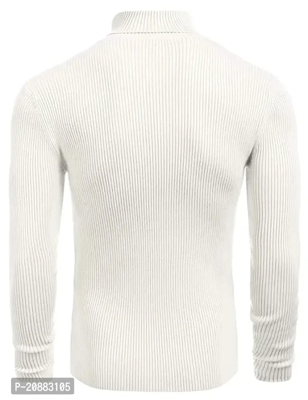 Wool Sweatshirt High Neck For Men  - S