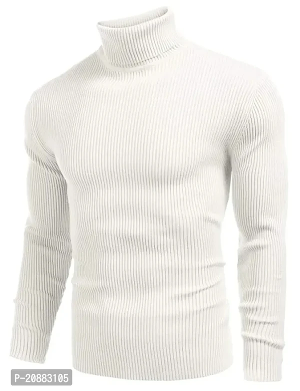 Wool Sweatshirt High Neck For Men  - M