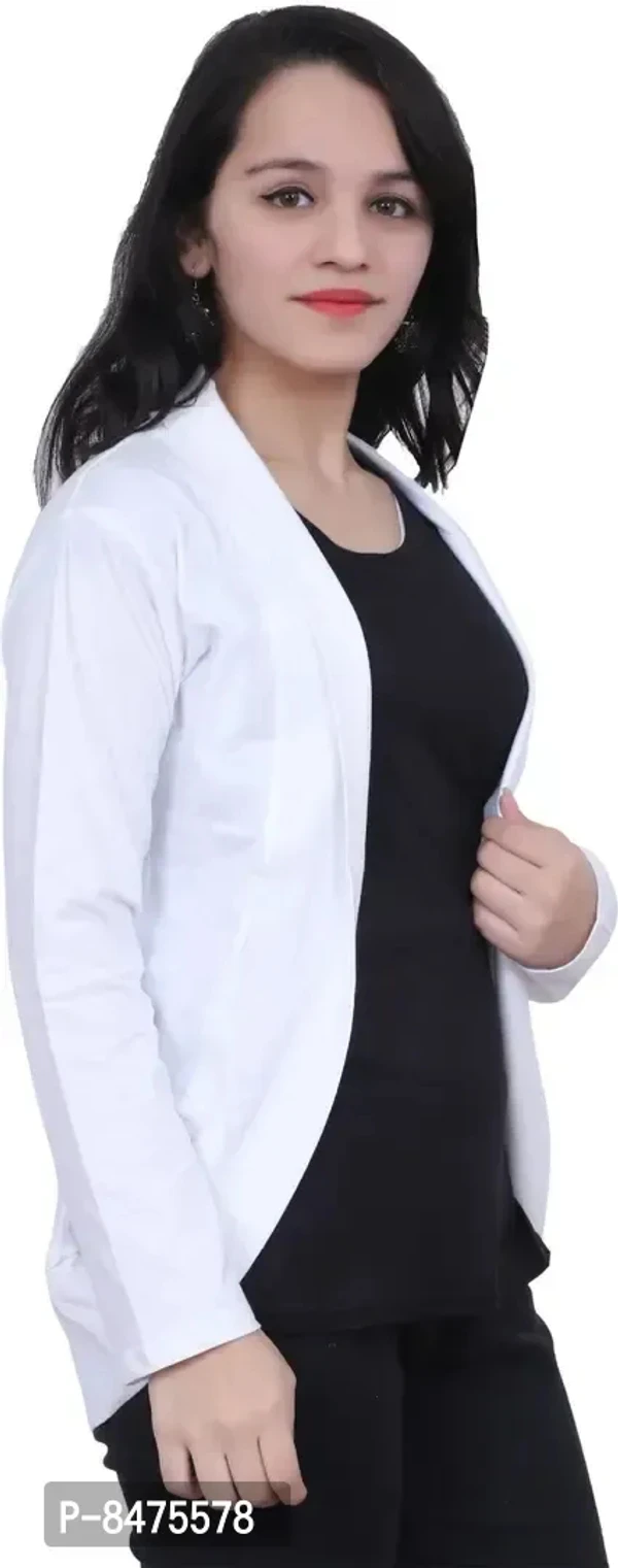 Women White Shrug - White, L