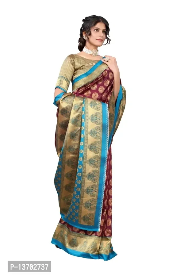 Art Silk Saree With Blouse Piece For Women 