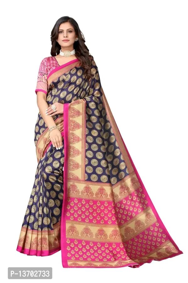 Art Silk Saree With Blouse Piece For Women 