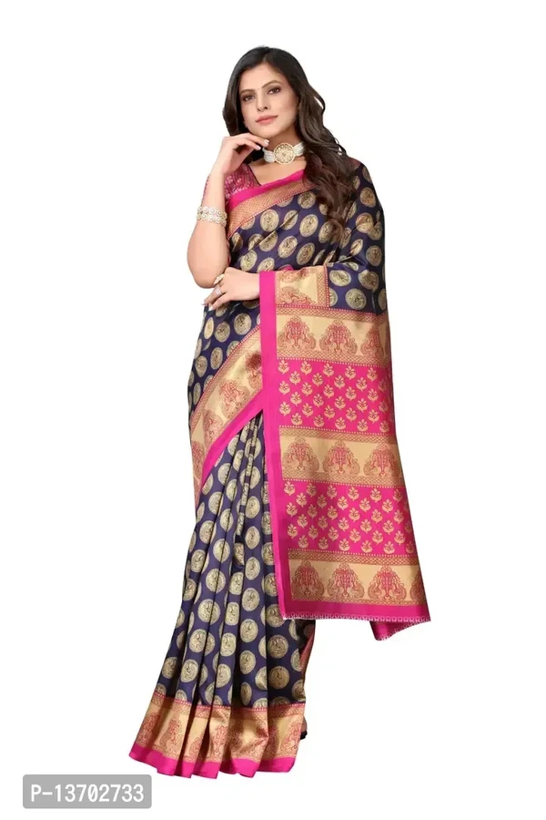 Art Silk Saree With Blouse Piece For Women 