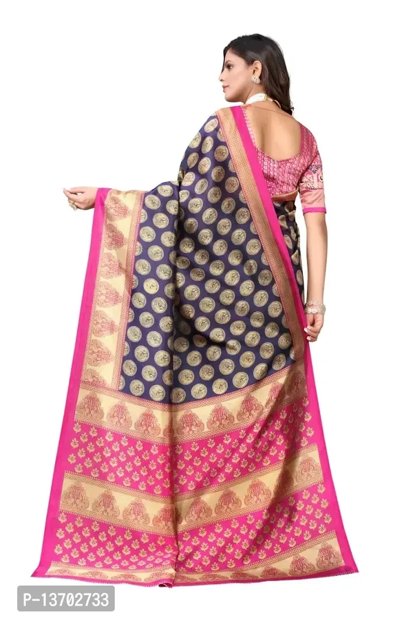 Art Silk Saree With Blouse Piece For Women 