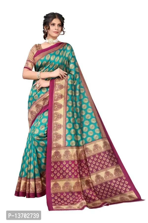 Art Silk Saree With Blouse Piece For Women 