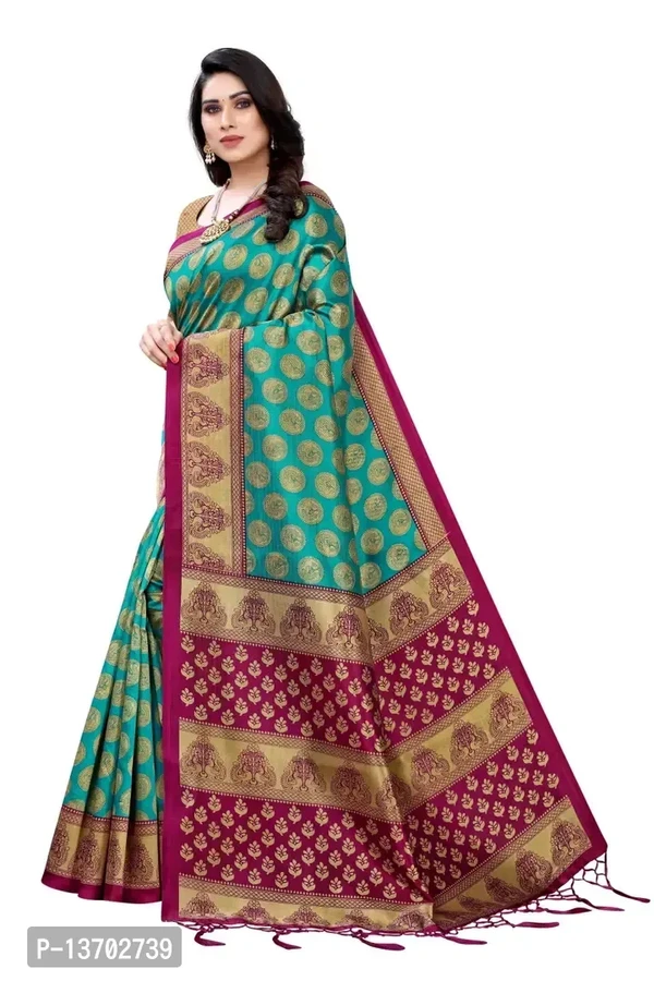 Art Silk Saree With Blouse Piece For Women 