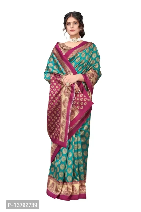 Art Silk Saree With Blouse Piece For Women 