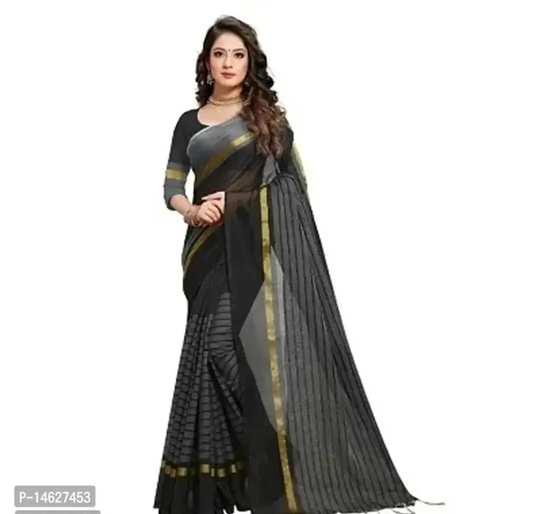 Polycotton Saree With Blouse Piece 