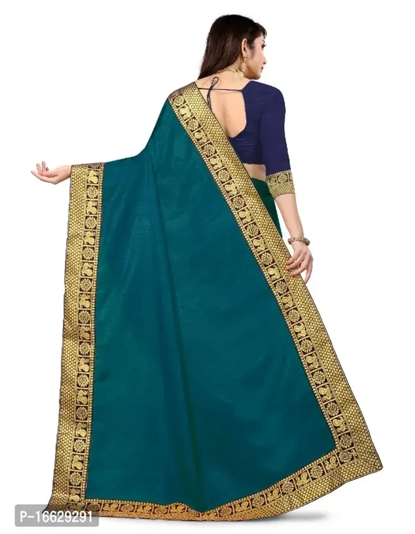 Vichitra Silk Jacquard Lace Border Saree 