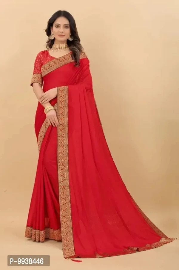 Silk Blend Lace Works Saree