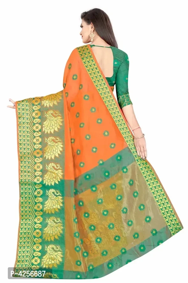 Banarasi Border Cotton Blend Saree 