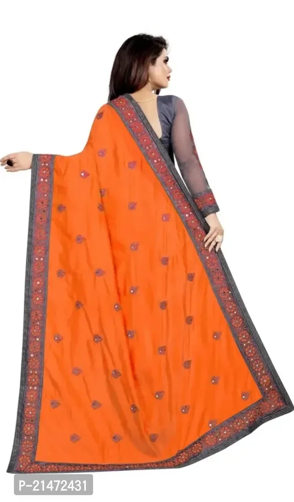 Classic Net Embroidered Saree