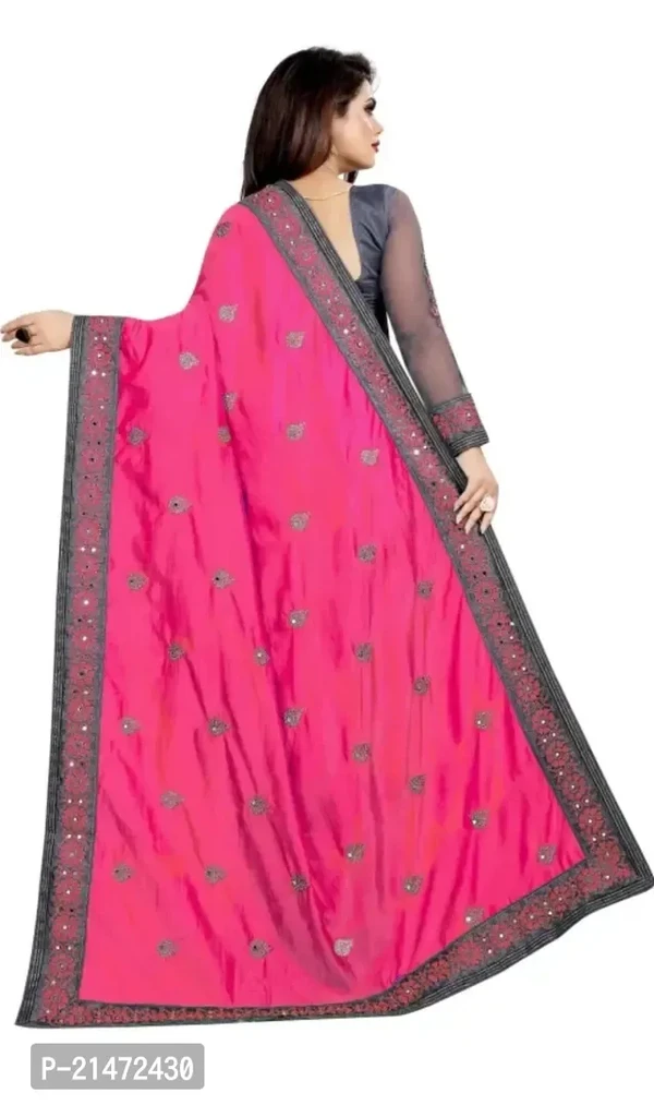 Classic Net Embroidered Saree