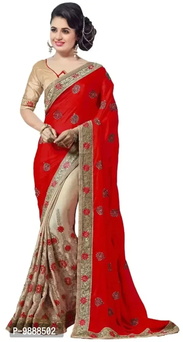 Trendy Designer Multicoloured Silk Blend Saree