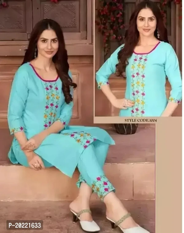 Stylish Cotton Kurta Set For Women  - S