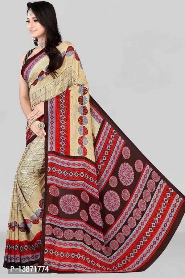 Stylish Georgette Multicoloured Printed Saree