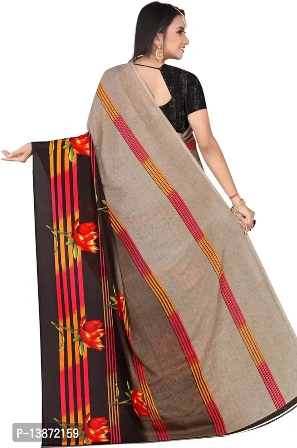 Stylish Georgette Multicoloured Printed Saree