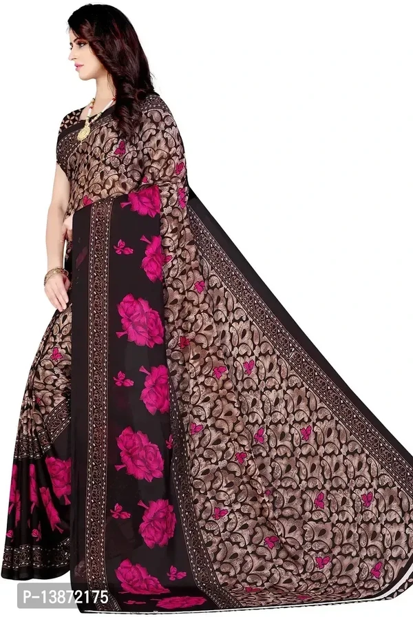 Stylish Georgette Multicoloured Printed Saree