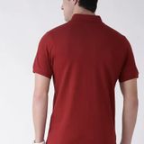 Men's Multicoloured Cotton Blend Striped Polos T Shirt  - M