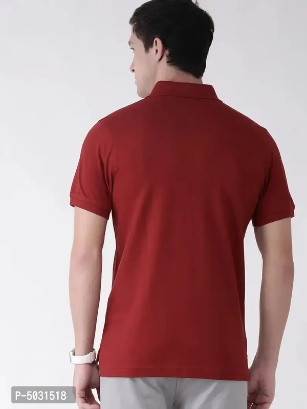 Men's Multicoloured Cotton Blend Striped Polos T Shirt  - 2XL