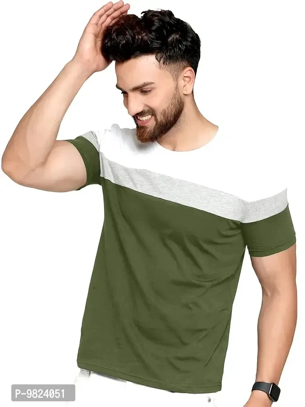 AUSK Men's Regular Fit T Shirt  - S