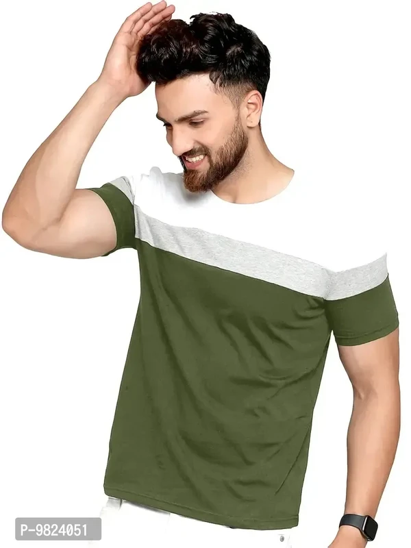 AUSK Men's Regular Fit T Shirt  - M