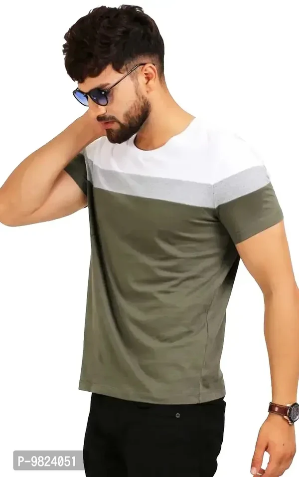 AUSK Men's Regular Fit T Shirt  - M