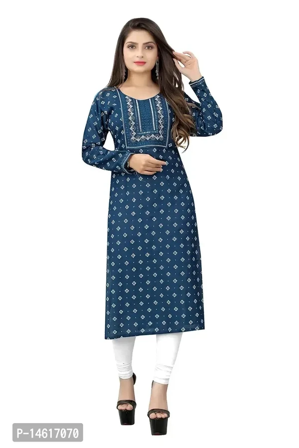 Zokhi Women Embroidered With Mirrar Kurti - M