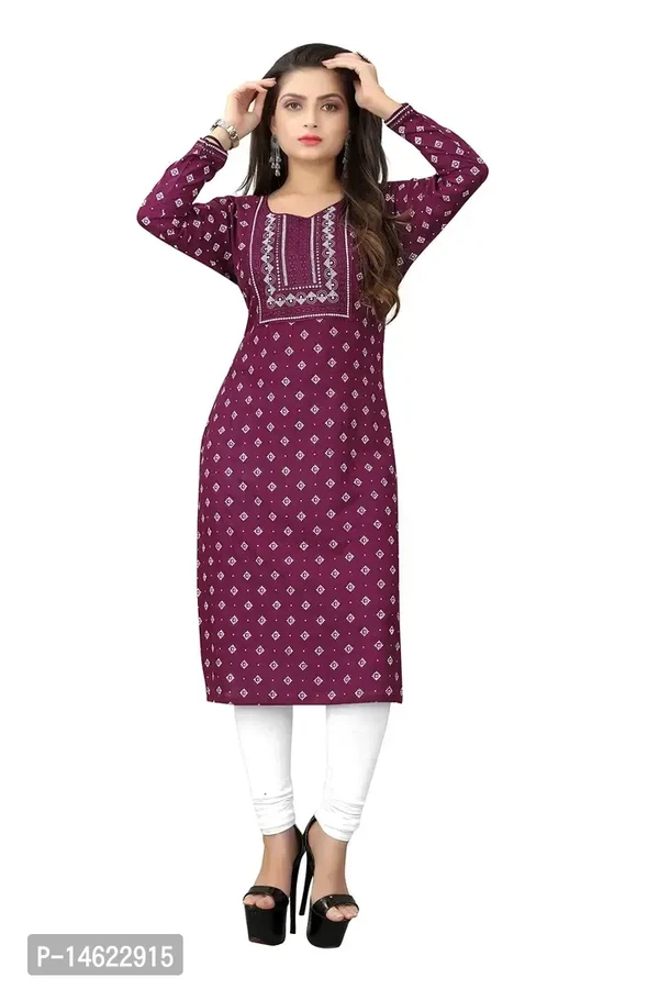 Zokhi Women Embroidered With Mirrar Kurti - M