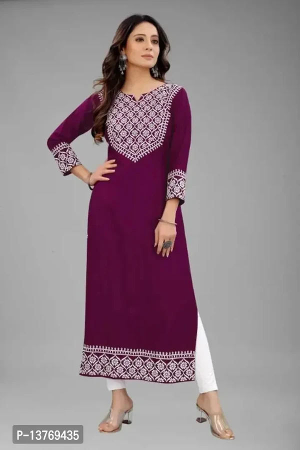 Women A Line Kurta  - L