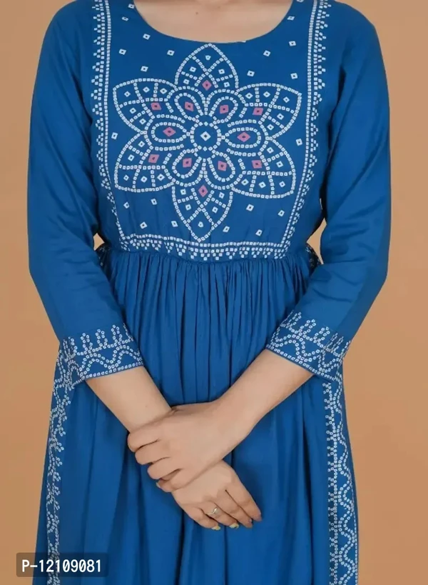 New Premium Collections Blue Rayon Kurta  - 4XL