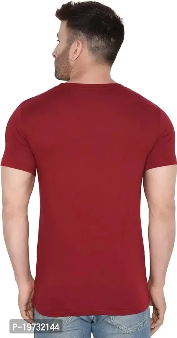 BET Branded Men's Roundneck Printed T-shirt (XX-Large Maroon) - 2XL