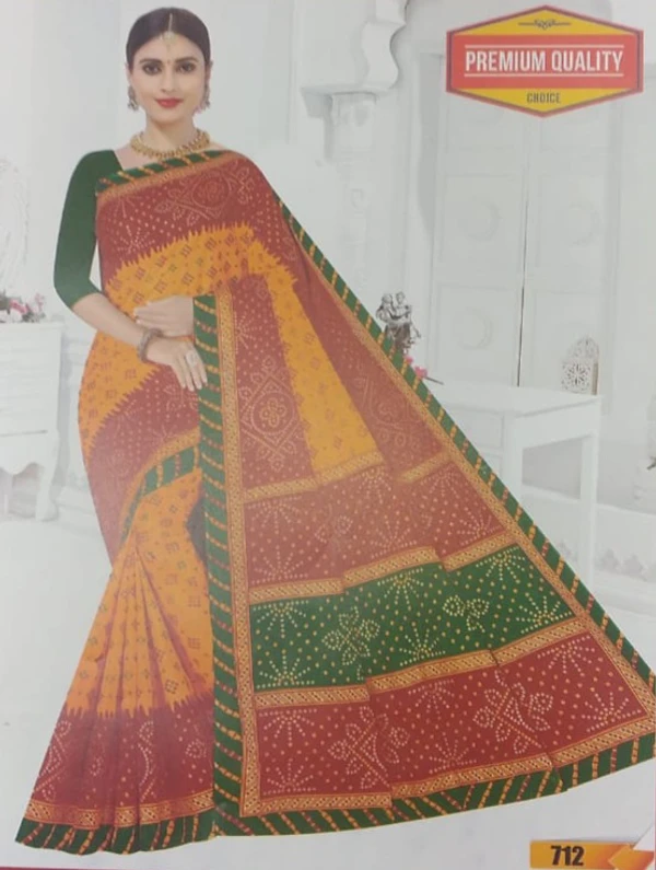 Pure Cotton Churidar Saree Ds (BEST SELLER)