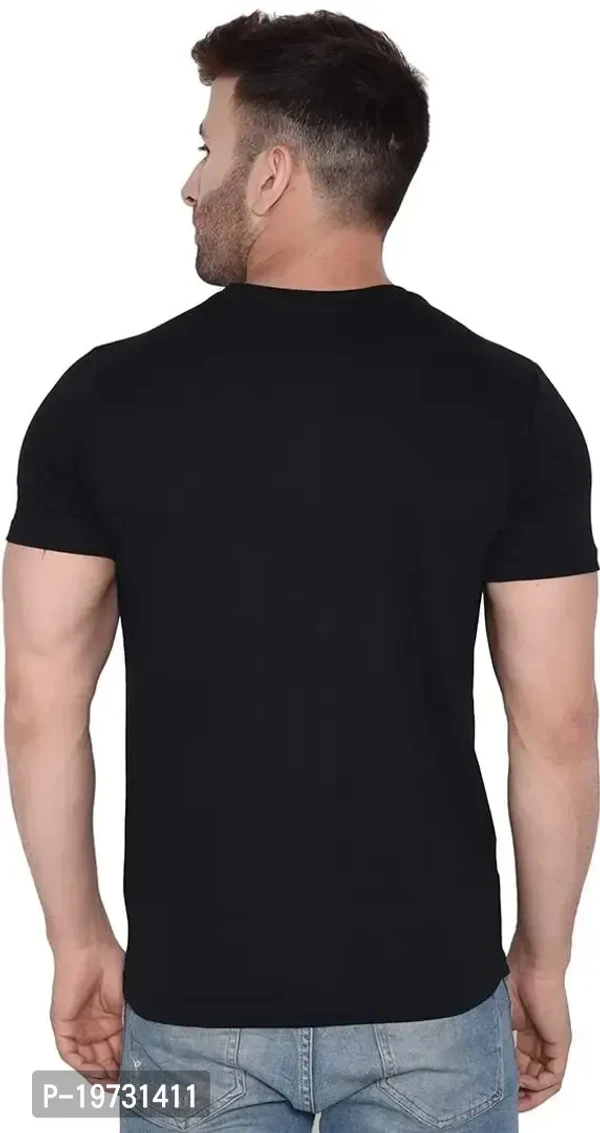 BET Branded Men's Roundneck Printed T-shirt (Small,Black) - S