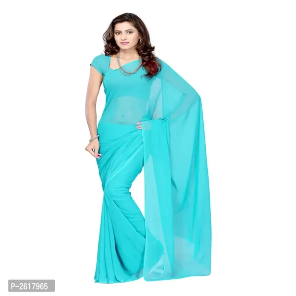 Combo Of 2 Saree Georgette Dyed Saree