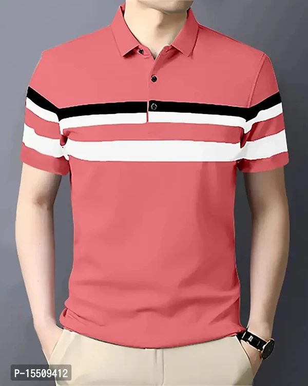 Reliable Multicoloured Cotton Blend Polos For Men  - S