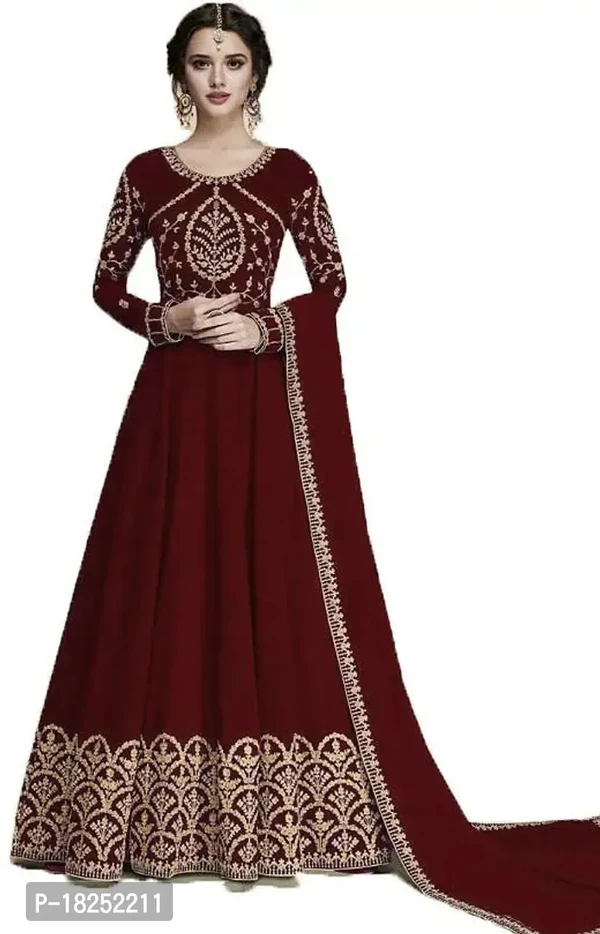 Stylish Silk Indo Western Gowns For Women 