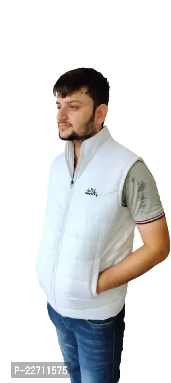 Stylish Fancy Nylon Solid Jackets For Men  - L