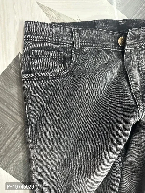 Fancy Cotton Blend Jeans For Men - S