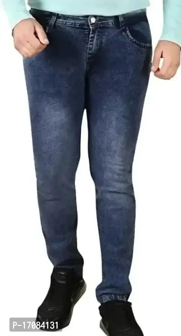 Classic Denim Solid Jeans For Men - 32