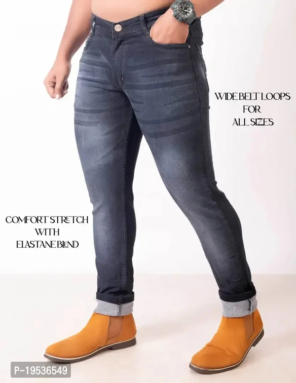 Stylish Men Denim Lycra Blend Jeans - 28