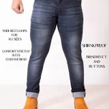 Stylish Men Denim Lycra Blend Jeans - 36