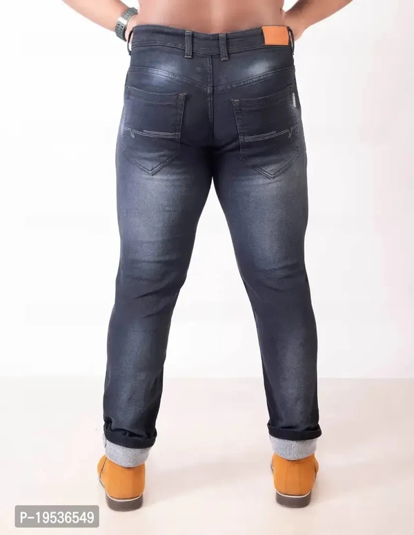 Stylish Men Denim Lycra Blend Jeans - 40