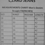 Lzard Denim Mens Jeans  - 30