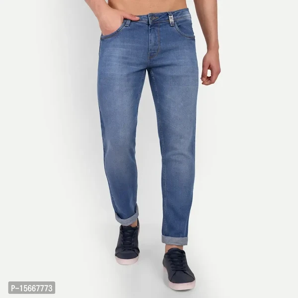 MEGHZ Men Mid Blue Ricardo Slim Fit Jeans - 38