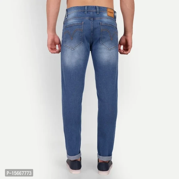 MEGHZ Men Mid Blue Ricardo Slim Fit Jeans - 38