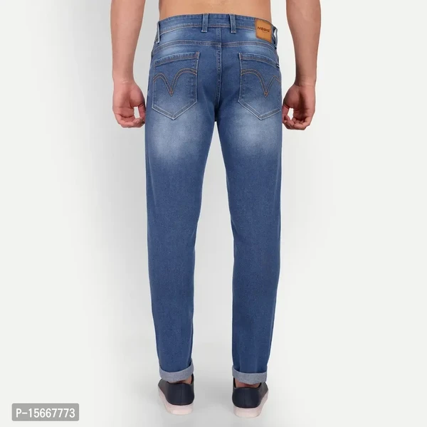 MEGHZ Men Mid Blue Ricardo Slim Fit Jeans - 36