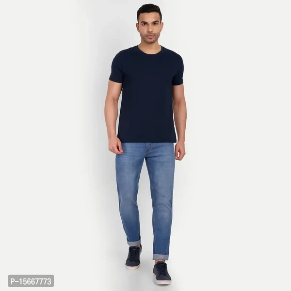 MEGHZ Men Mid Blue Ricardo Slim Fit Jeans - 36