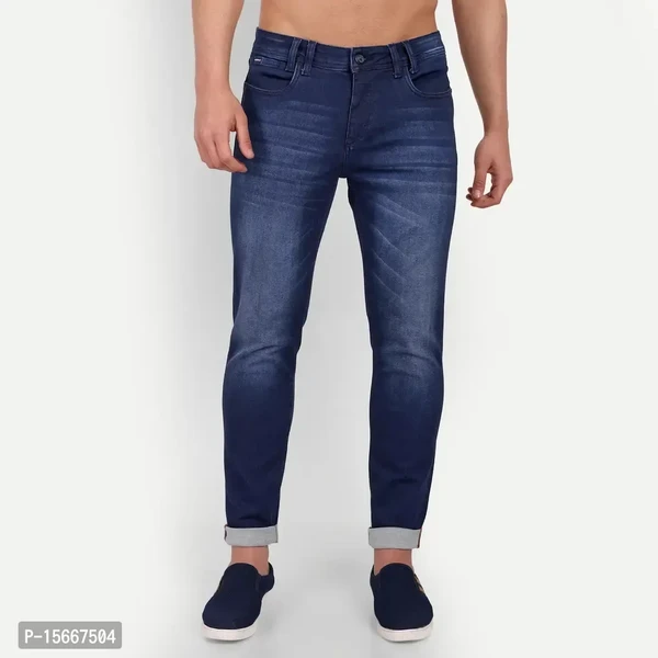 MEGHZ Men Dark Blue Ricardo Slim Fit Jeans - 30